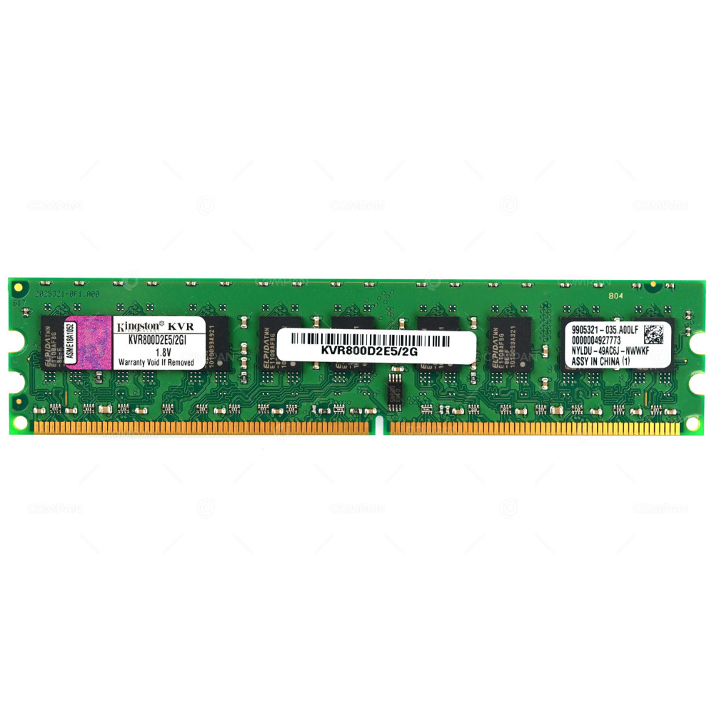 KVR800D2E5-2G KINGSTON DDR2 2GB PC2-6400 800MHZ EDIMM CL5